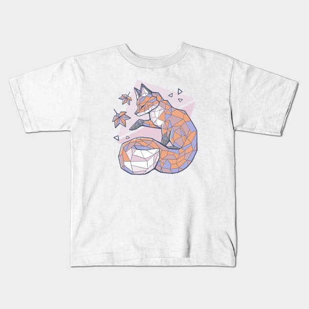 Paper Fox Kids T-Shirt by xMorfina